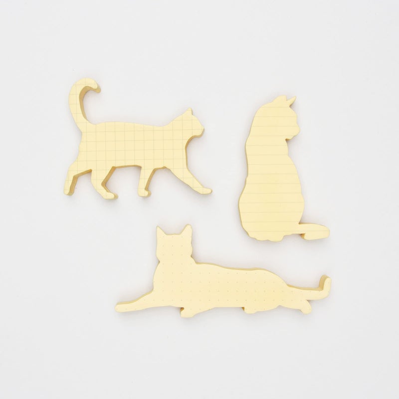 Good Design Works Good Design Cat Sticky Notes - Cat Gifts For Women - Office School Stationery & Home Desk Accessories - Novelty Sticky Pads - Desk Organiser - Teacher Gifts For Women - Dotted Lined Grid Notes - Image 2
